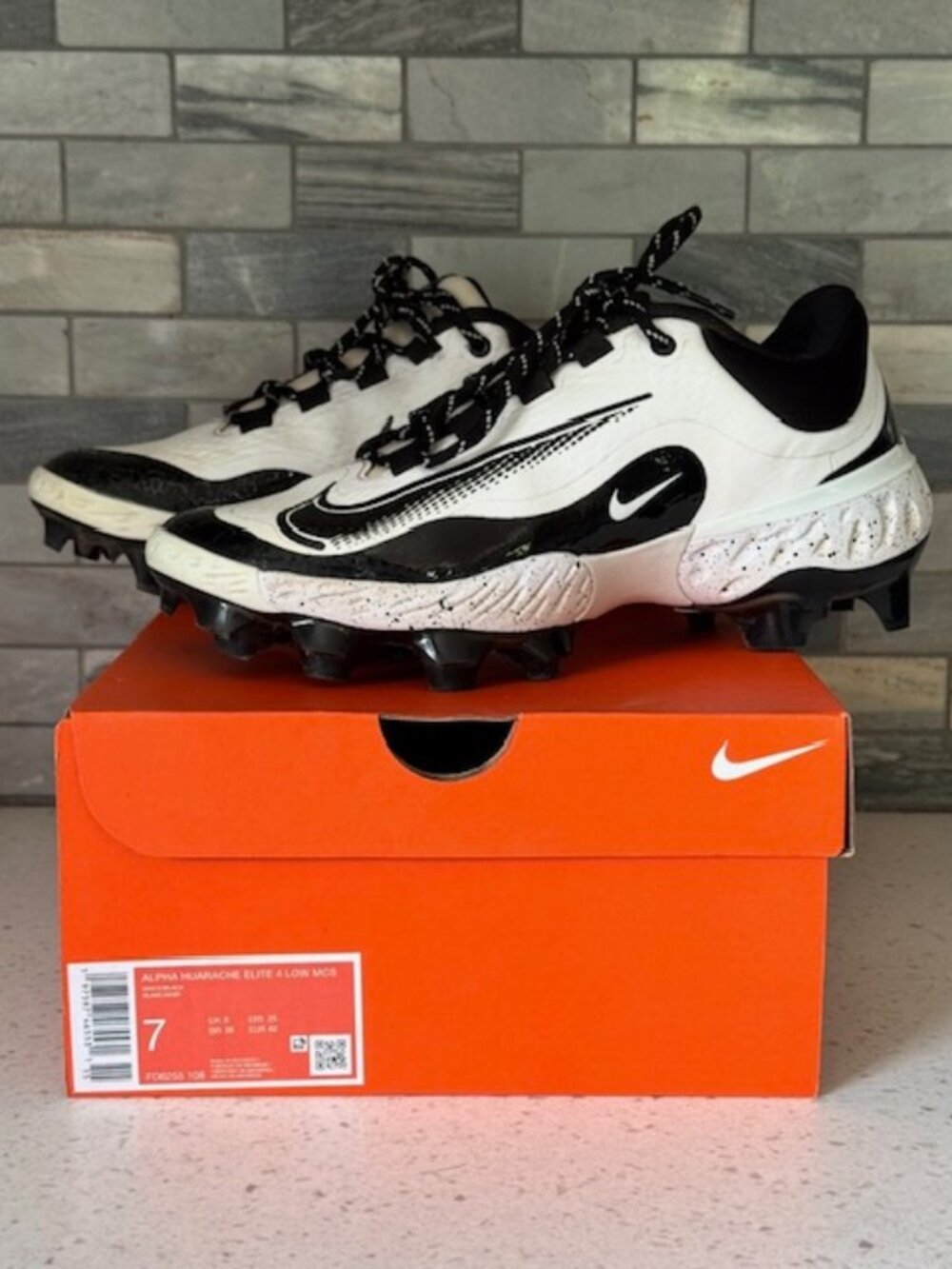 Nike Alpha Huarache Elite 4 Low MCS Men’s Baseball Cleats - Size 7